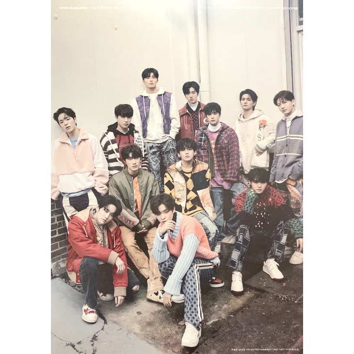 Có sẵn poster chính hãng nhóm Treasure - The first step : Chapter 1,2,3