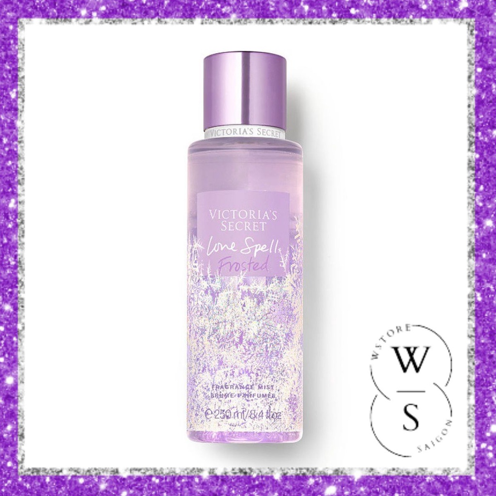 ֍ 𝗠ẫ𝘂 𝗰𝗵𝗶ế𝘁 Xịt Thơm Body Victoria’s Secret Love Spell Frosted New 2019 250ml ֍