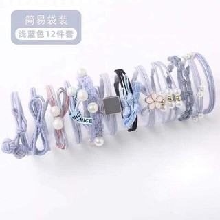 Hộp dây buộc tóc 12 chi tiết.