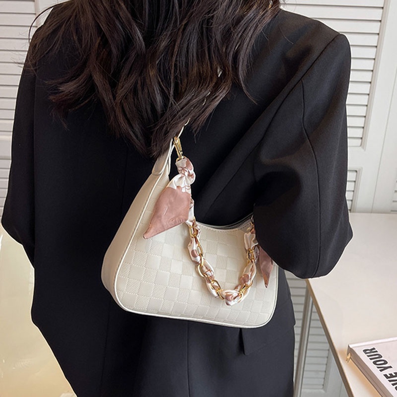 IELGY Túi Đeo Vai / Kẹp Nách Phối Dây Xích Thời Trang Dành Cho Nữ