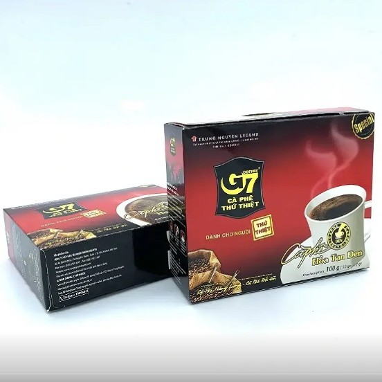 Cà phê hòa tan đen G7 - Hộp 50 gói(Không đường, Không sữa)