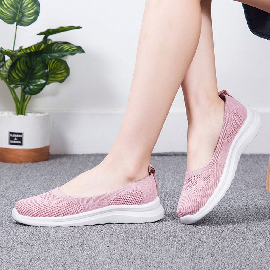 Giày lười nữ vải dệt BN0010 (TĂNG CHIỀU CAO)
