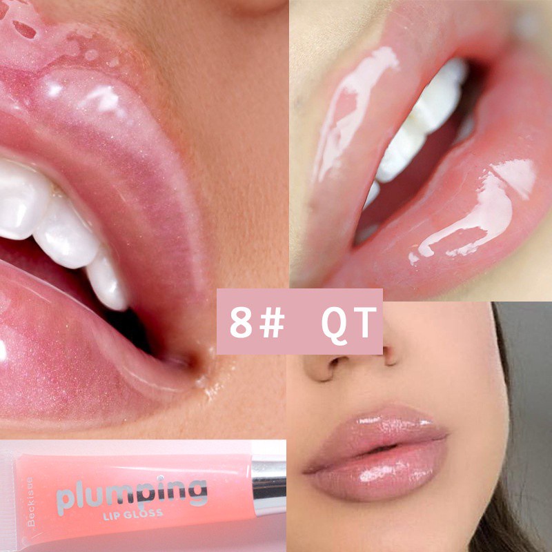 [Hàng mới về] Son bóng dưỡng ẩm làm đầy môi 9 màu sắc tùy chọn