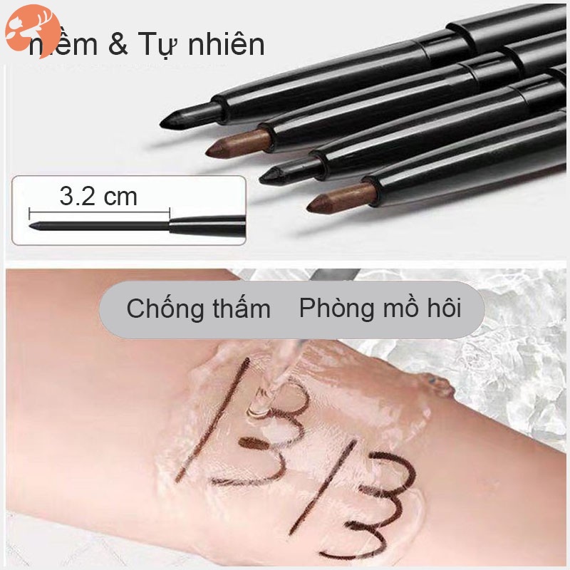 Bút kẻ mắt dạng xoay tự động chống thấm nước lâu trôi nhanh khô không phai màu chất lượng cao