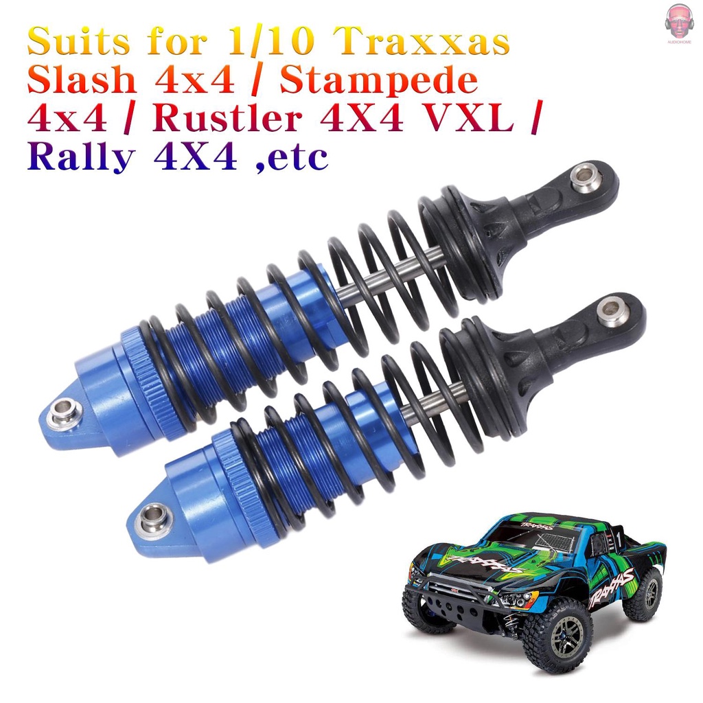 Set 4 Phuộc Giảm Xóc Trước Sau Bằng Nhôm Cho Xe Điều Khiển Từ Xa 1 / 10 Traxxas Slash 4x4 4wd