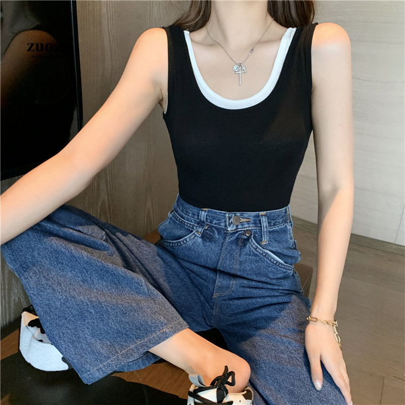 SUXI Áo Sơ Mi Sát Nách Thời Trang Mùa Hè Cho Nữ