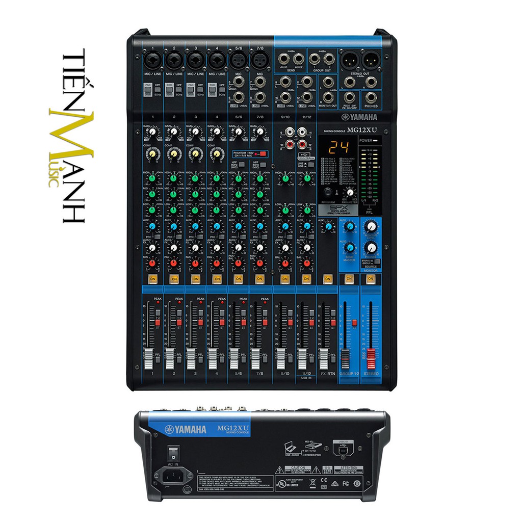 [Chính Hãng] Yamaha MG12XU Soundcard kiêm Bàn Trộn Mixer Interface Stereo Mixing Console Phòng Thu Studio Mix MG12