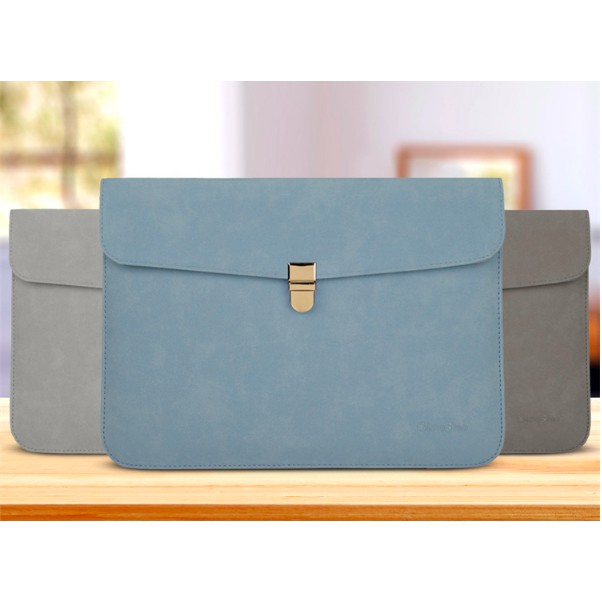 Túi đựng laptop bằng da siêu mỏng chống thấm nhẹ / PU Leather Laptop Case 12/13/14 inch