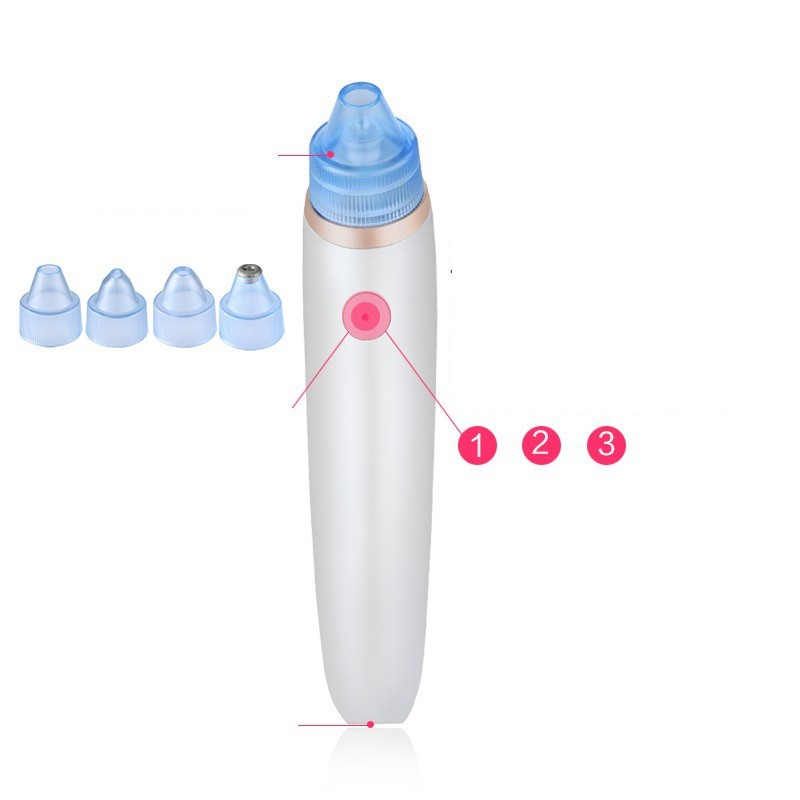 Máy hút mụn sử dụng pin 5 chế độ hút