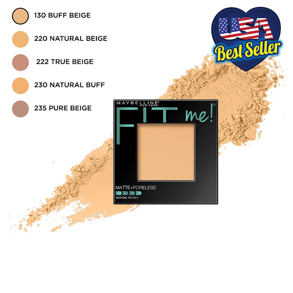Phấn Mịn Lì Tự Nhiên Maybelline Fit Me Matte + Poreless (9g) - Tông 120 | BigBuy360 - bigbuy360.vn