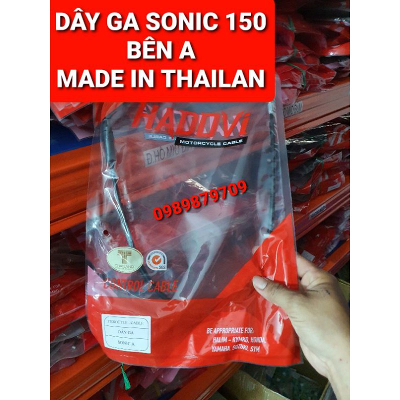 DÂY COL &amp; DÂY GA SONIC 150 CHÍNH HÃNG