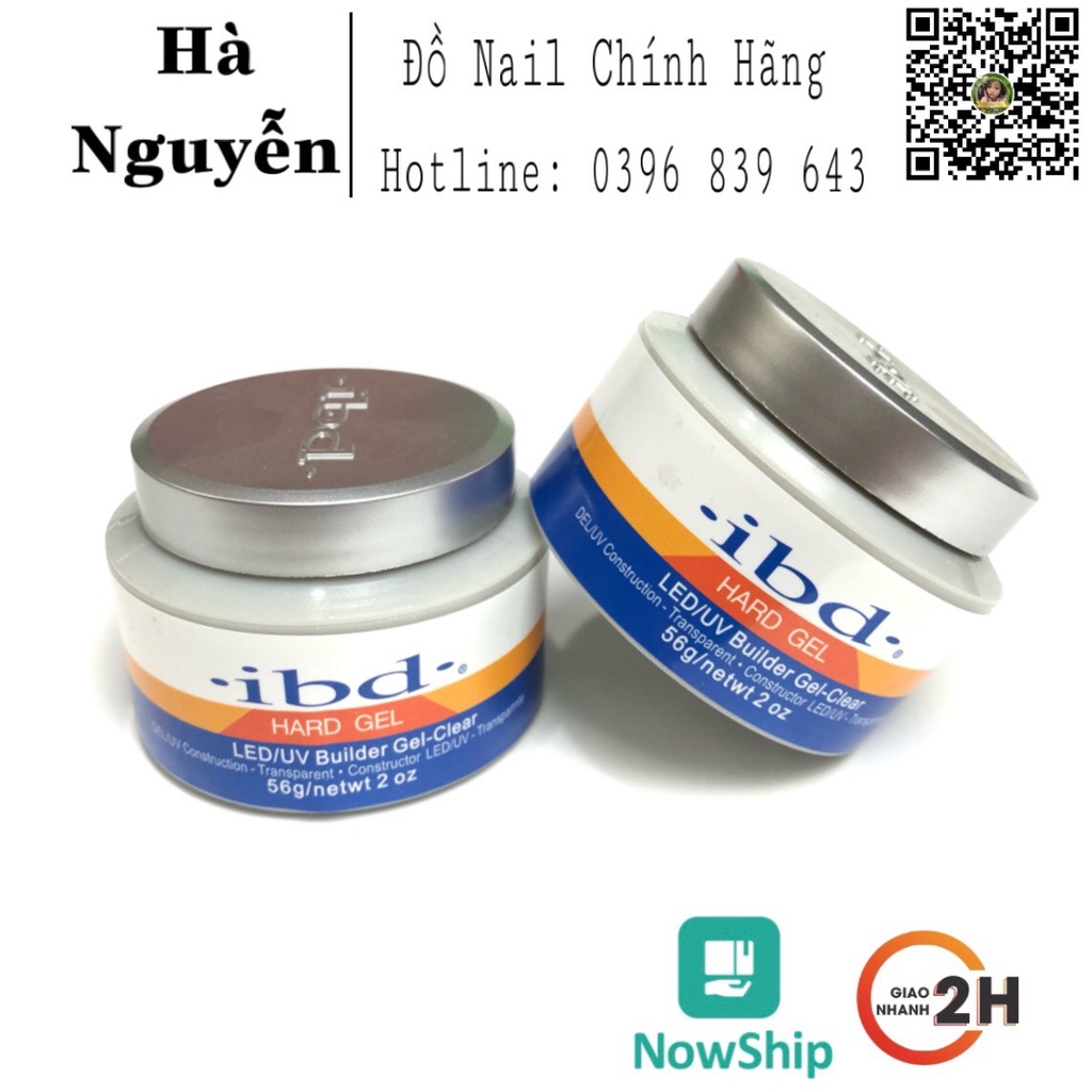 Gel Lạnh IBD - Gel Đắp Móng Không Nóng Không Chảy 56gr [ Chính hãng]