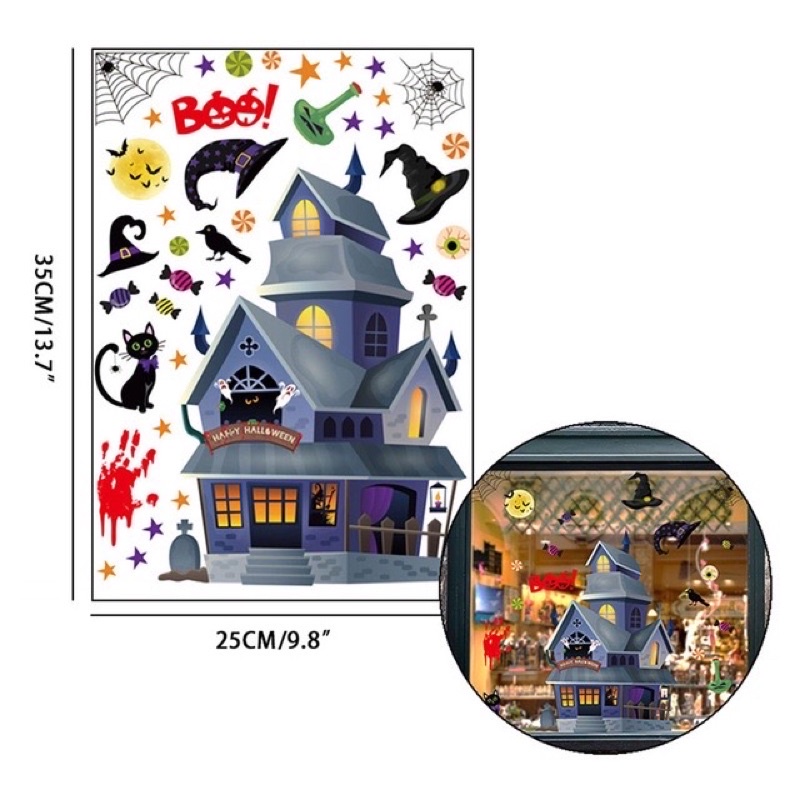 Decal trang trí Halloween