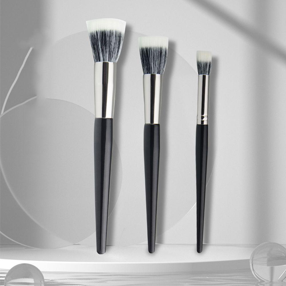 QQMALL Cọ Trang Điểm Phấn Nền / Má Hồng / Phấn Mắt Chuyên Nghiệp Màu Đen Dành