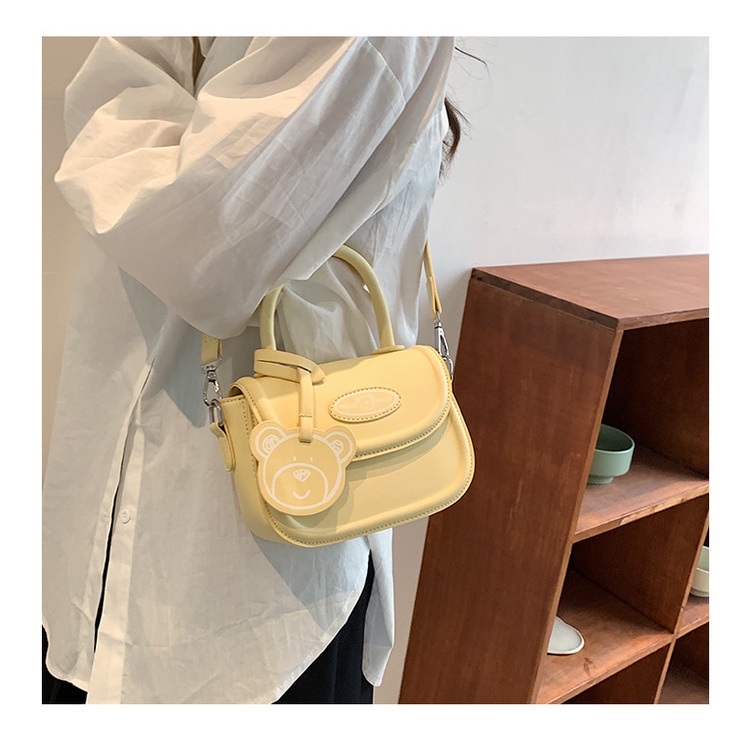 Ielgy Túi Đeo Chéo Vai Hình Vuông Nhỏ Đơn Giản Thời Trang Hàn Quốc