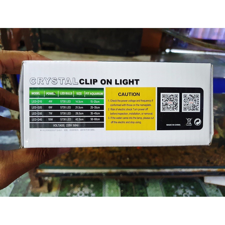 ĐÈN LED KẸP 1 BÊN HỒ CÁ XILONG D10 ĐẾN D30