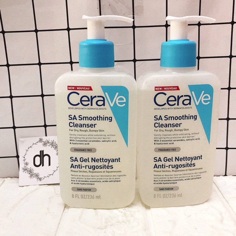 Sữa Rửa Mặt Cerave Renewing SA Cleanser Cho Da Thường, Da Mụn 236ml - Duduhouse