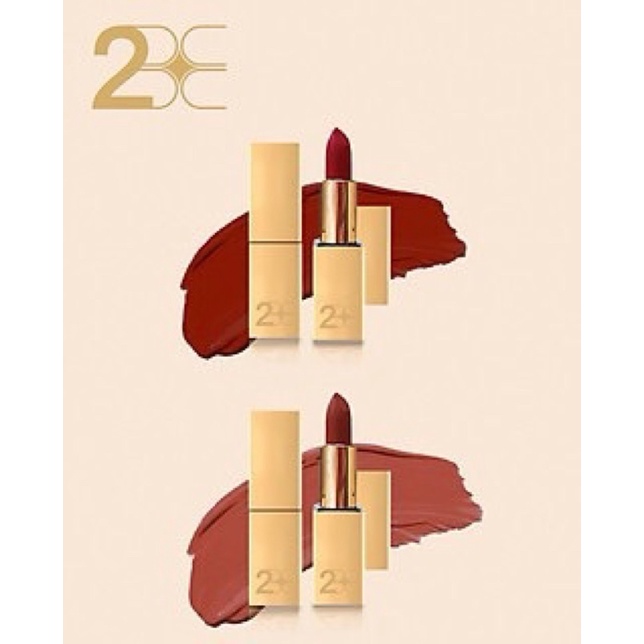 SĂN SALE⚡️( Đỏ Lạnh và Cam Đất ) Son lì cao cấp 2BE Matte Lipstick - Logod.r