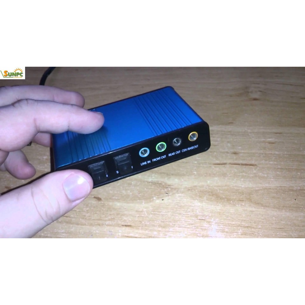 Card âm thanh box 5.1 USB 6CH + Optical audio, Bộ chuyển USB sang loa 5.1 có cổng optical