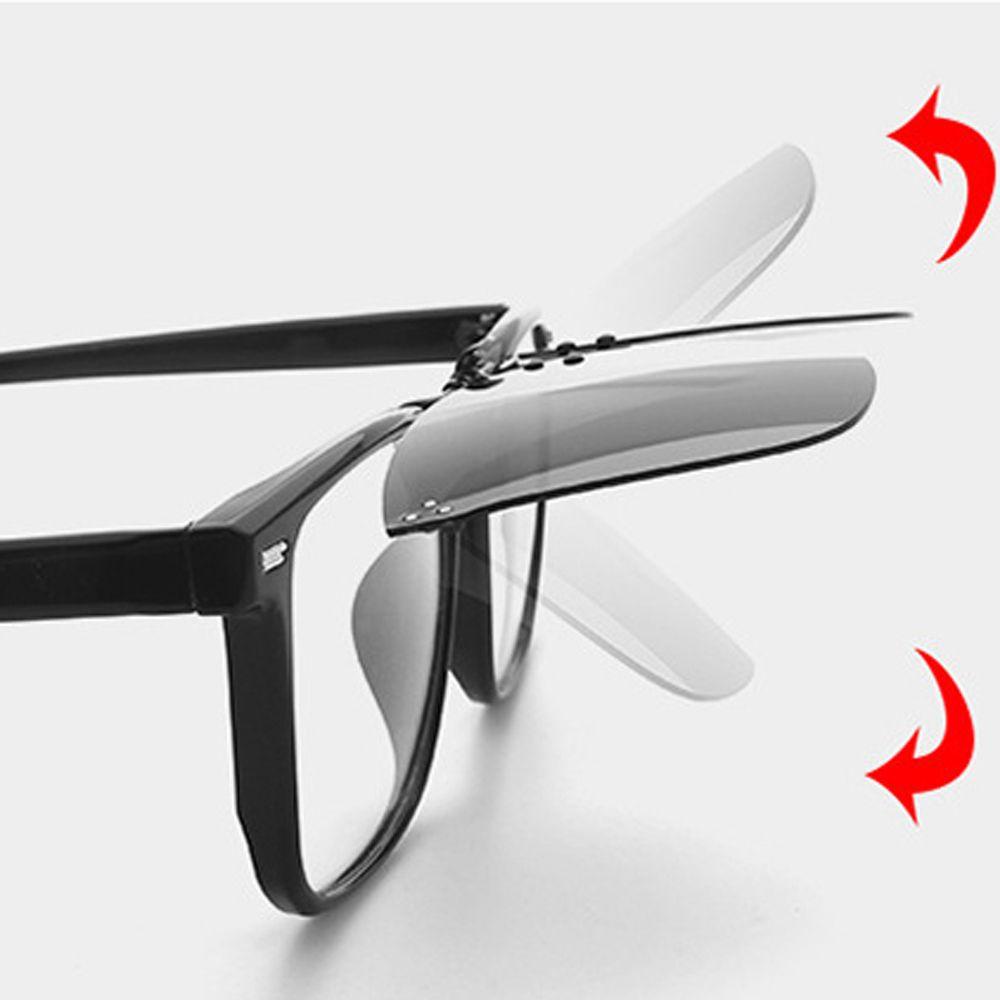Kính Mát Dạng Lật Chống Tia UV400 Tầm Nhìn Ban Đêm Có Thể Thay Đổi Màu Sắc Theo Phong Cách Retro