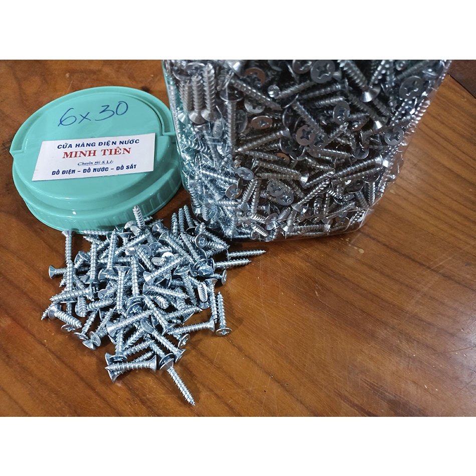 Vít trắng bắt gỗ, tắc kê 4 ly, 5 ly, 6 ly nhiều kích thước