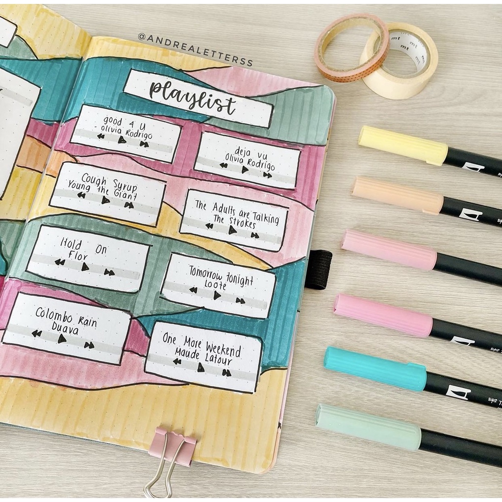 Bút cọ TOMBOW ABT dual brush pens - tone màu Pastel THEARTSHOP