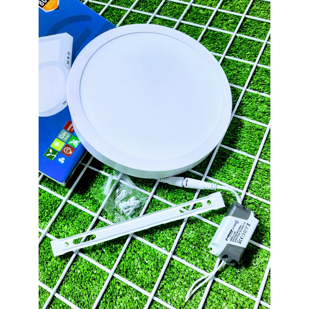 Đèn Led Ốp Trần 18W Tròn Sáng Trắng/Vàng Siêu Tiết Kiệm Điện.