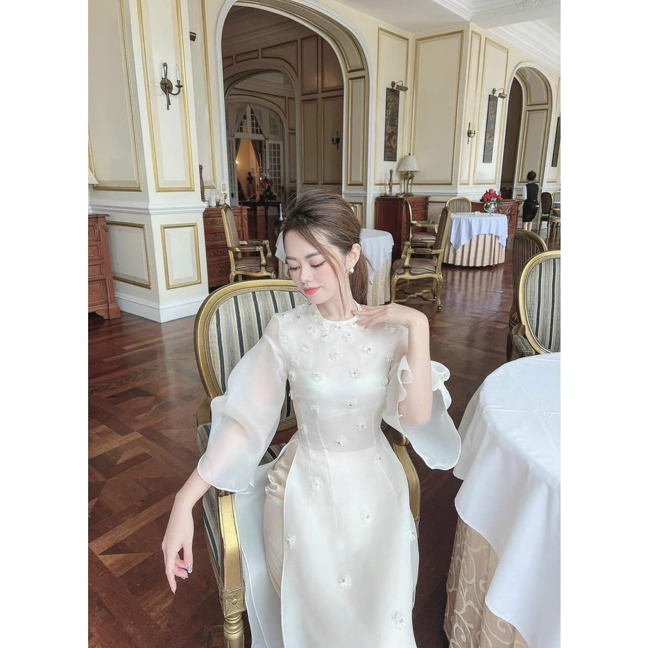 Áo dài cách tân 4 tà tay điệu Thanh Anh