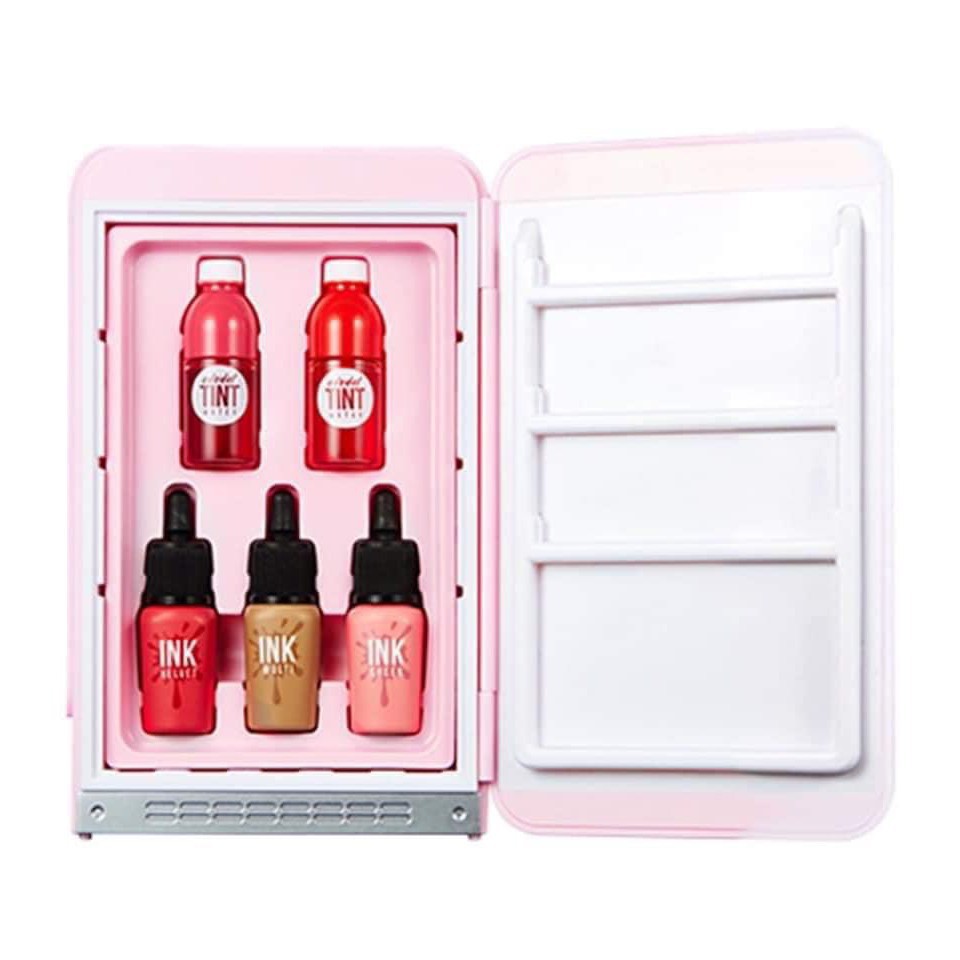 Set Son Tủ Lạnh Peripera Peri’s Mini Fridge Dal Dal Factory màu hồng💖 SOHAGAS