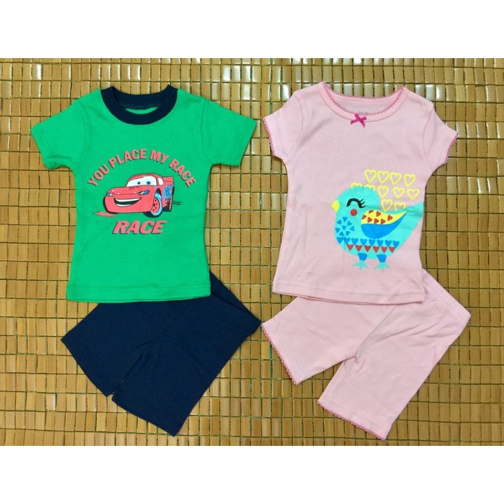 Bộ carter bé trai/gái vải borip sz 1-7T