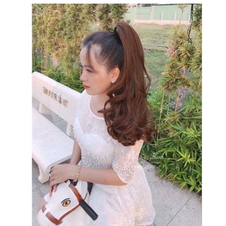 Tóc giả ngoặm xoăn đuôi 45cm