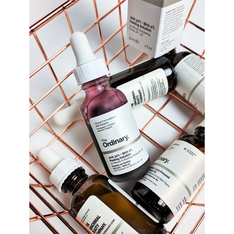 [Mã 154FMCGSALE giảm 8% đơn 500K] SERUM TẨY DA CHẾT HÓA HỌC THE ORDINARY AHA 30% + BHA 2% PEELING SOLUTION 30ML