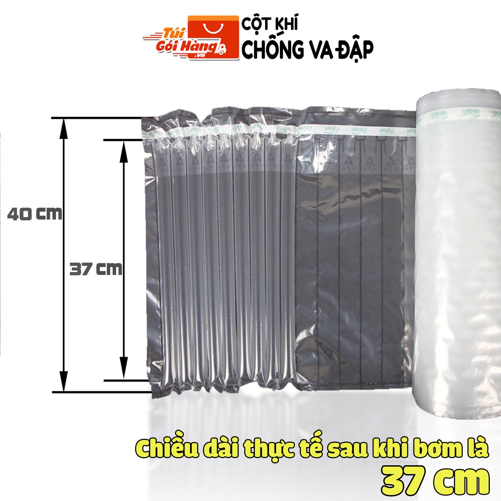 Cột Khí Chống Sốc TUIGOIHANG Kích Thước 40cm Dạng Cuộn Dài 100m Chuyên Dụng Cho Đóng Gói Hàng Dễ Vỡ