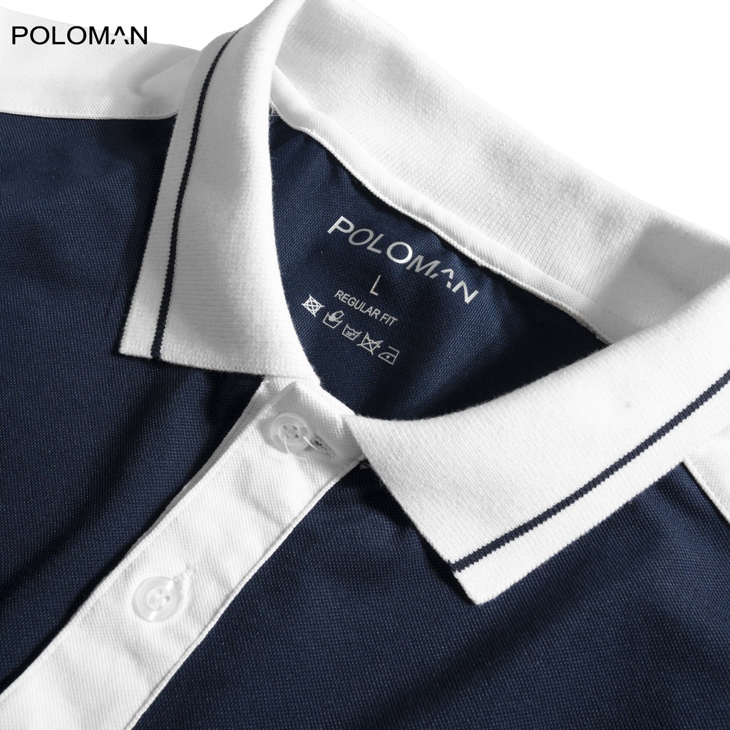 Áo thun Polo nam RITI in họa tiết, vải cá sấu Cotton xuất xịn,chuẩn form - POLOMAN | BigBuy360 - bigbuy360.vn