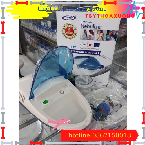 [HÀNG CHÍNH HÃNG] Máy Hút Mũi + Xông Khí Dung 2 In 1 TOBISHI TOKYO NHẬT BẢN