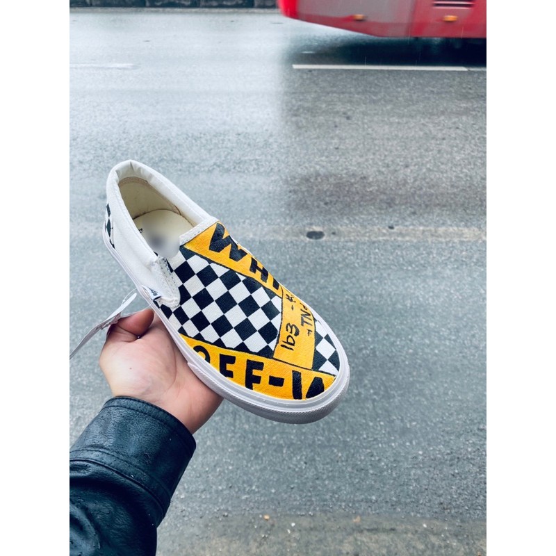 Giày custom offwhite cao cấp