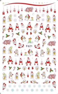 Sticker Noel dán móng- Phụ kiện trang trí móng