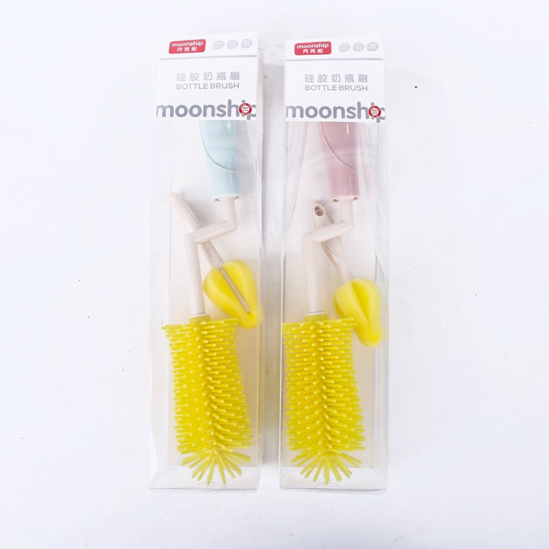 Bộ cọ bình sữa SILICON SIÊU BỀN MOONSHIP/ CỌ 3 CHI TIẾT
