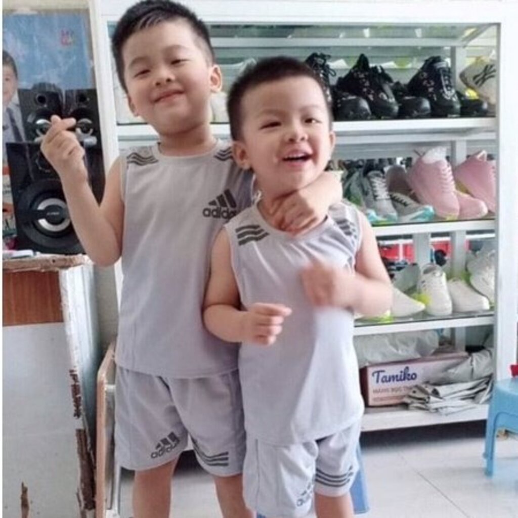Bộ Ba Lỗ Bé Trai binbon kids.quần áo trẻ em Sát Nách thể thao Cotton thun lạnh co dãn 4C Phản Quang