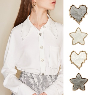 10 cái / lốc Nút trái tim thời trang cho áo sơ mi Nút trang trí cho quần áo phụ nữ Phụ kiện may tự làm 28mm Nút lớn cho áo khoác