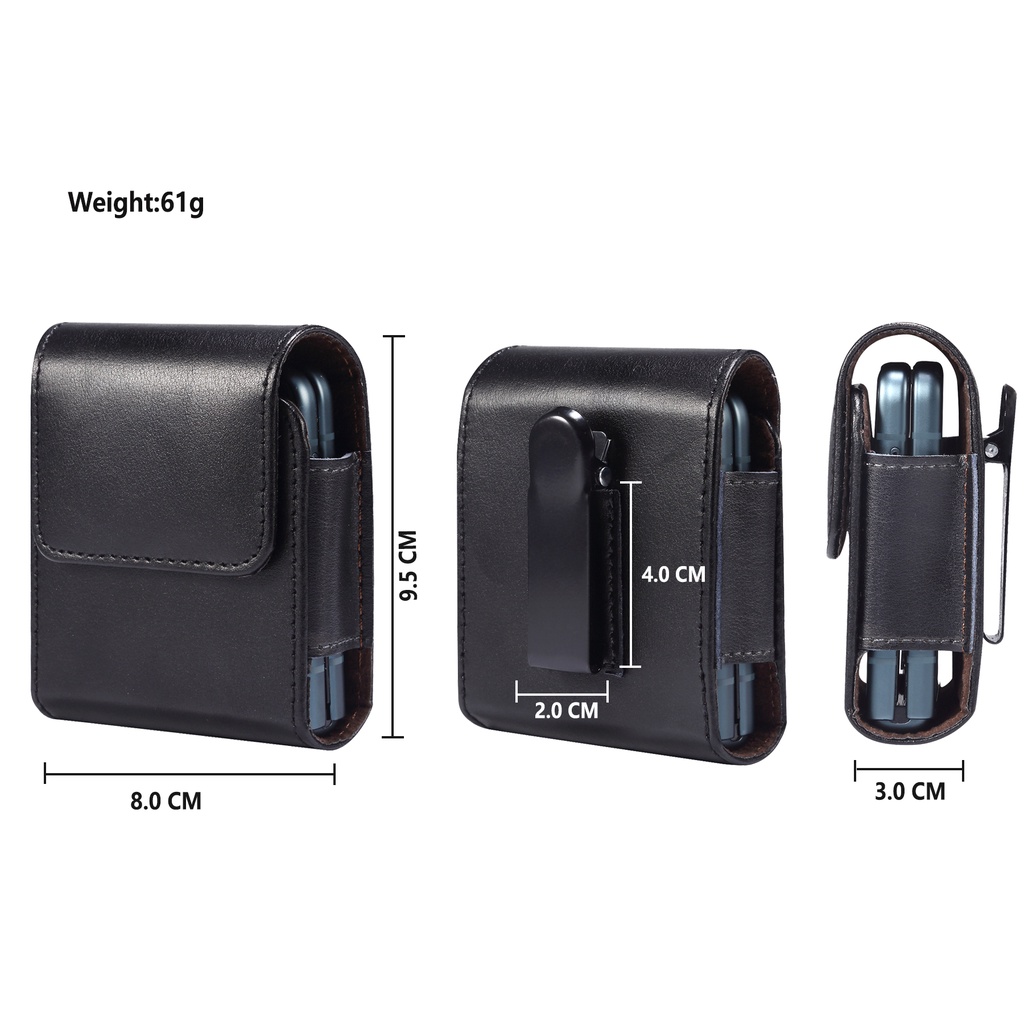 Da thật túi đựng điện thoại nam bao da đựng điện thoại túi đeo thắt lưng Samsung Z Flip 5/4/3/2