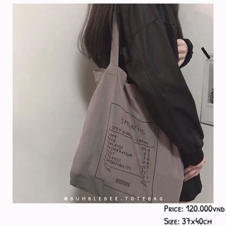 “3 Months” tote bag.