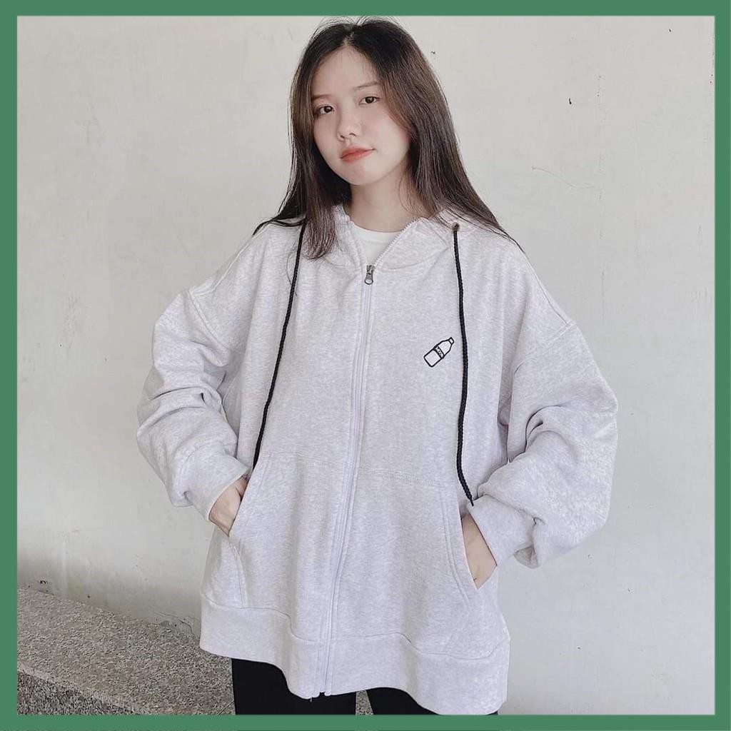 Áo Khoác Thêu Hình Chai Nhựa Chất Thun Nỉ Mềm Form Rộng Nam Nữ Unisex - Lamode | BigBuy360 - bigbuy360.vn