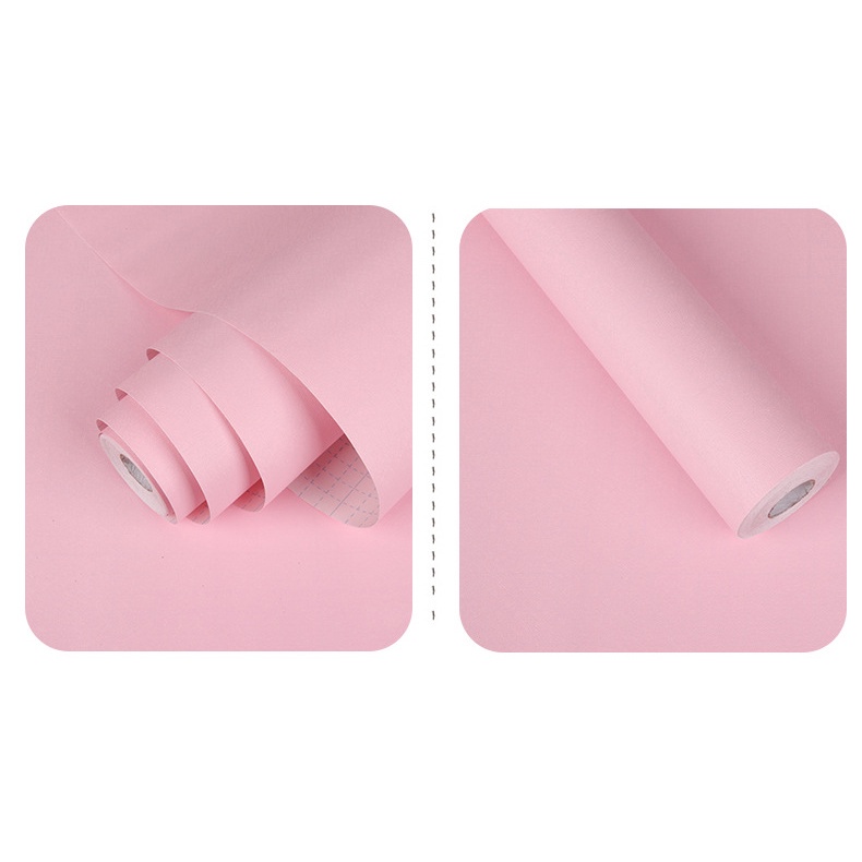 Giấy dán tường - mẫu MÀU HỒNG NHÁM 1 mét khổ 45cm