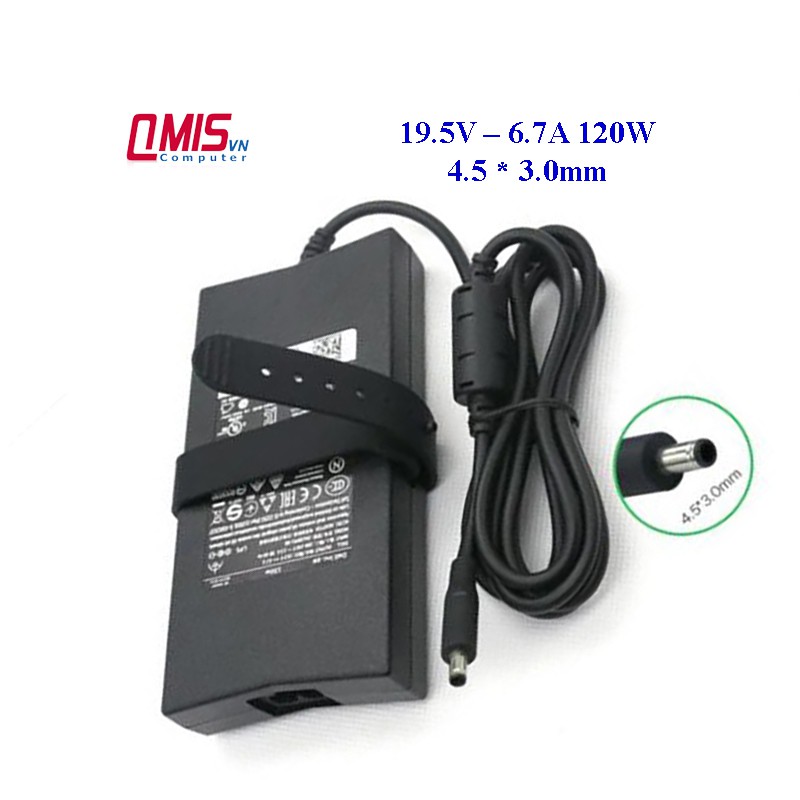 19.5V Sạc laptop Dell 19.5V-3.34A 19.5V-4.62A 19.5V-6.7A 19.5V-7.7A 19.5V-9.23A 19.5V-12.3A - Kim to - Kim nhỏ - Đầu đạn