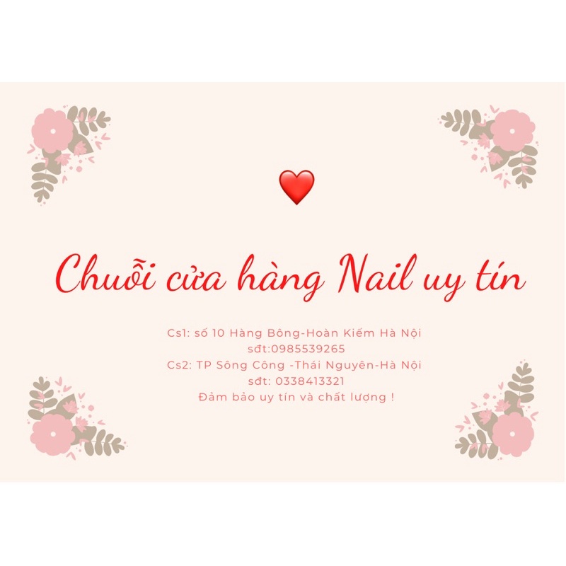 Nailbox thiết kế, móng tay giả đính đá sang trọng tặng keo và dũa móng