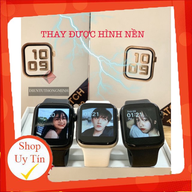 ĐỔI HÌNH NỀN Đồng Hồ Thông Minh SMARTWATCH SERI 5 PRO_Nghe gọi trực tiếp trên đồng hồ_Tính năng sức khoẻ Liên hệ mua hàn