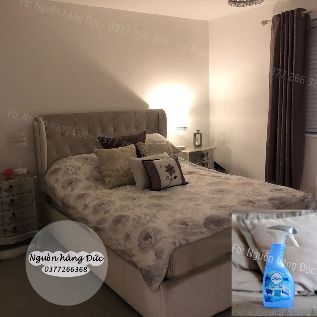 Xịt thơm quần áo Febreze-  chăn gối, sofa, ô tô, thảm .. Febreze Đức - Nguồn hàng Đức - Xịt thơm Febreze