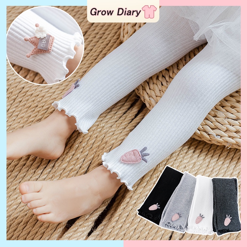 Quần Legging Cotton Mềm Mại Thoải Mái Cho Bé Gái 0-3.5 Tuổi