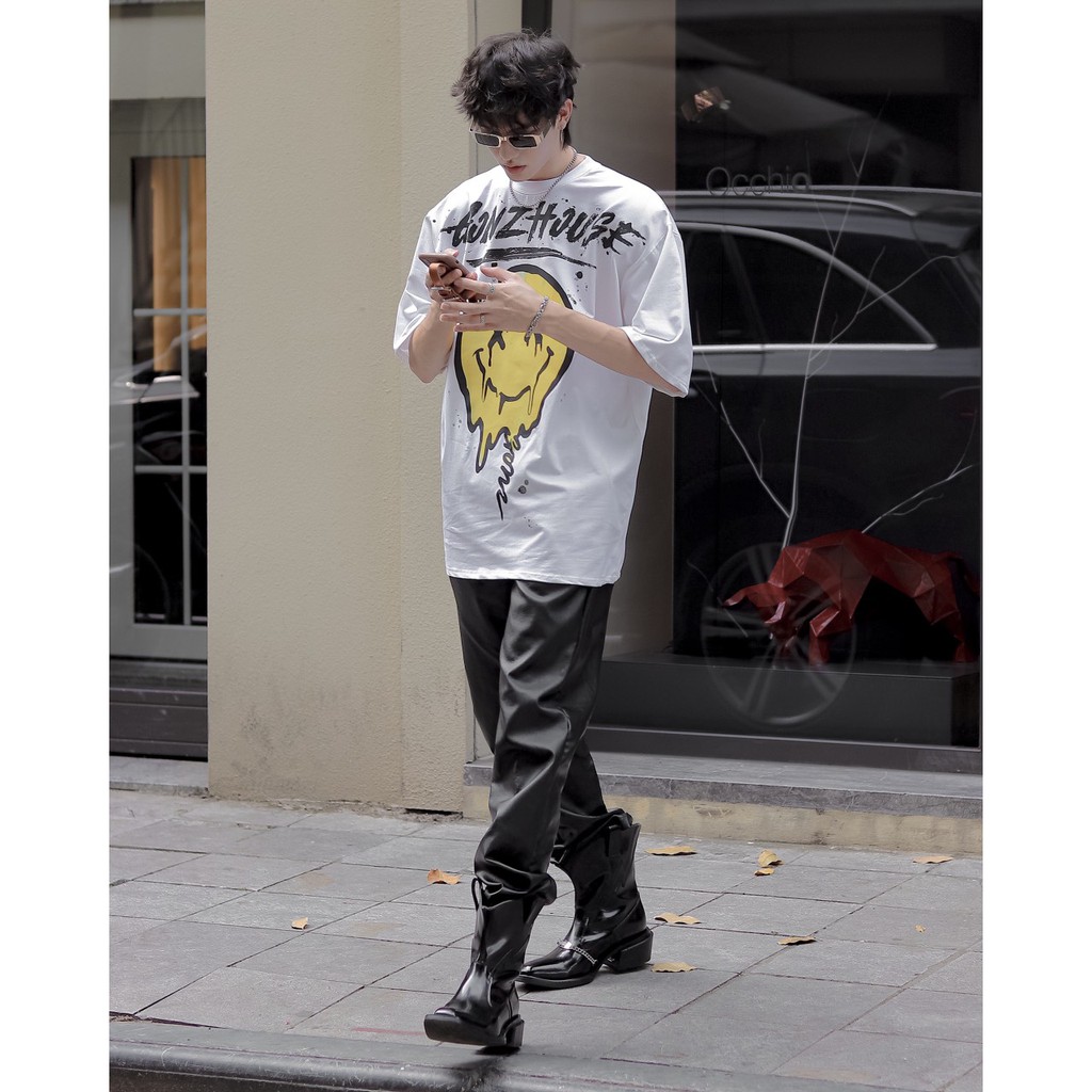 Quần Form Rộng Baggy Da Pants Leather Gonz